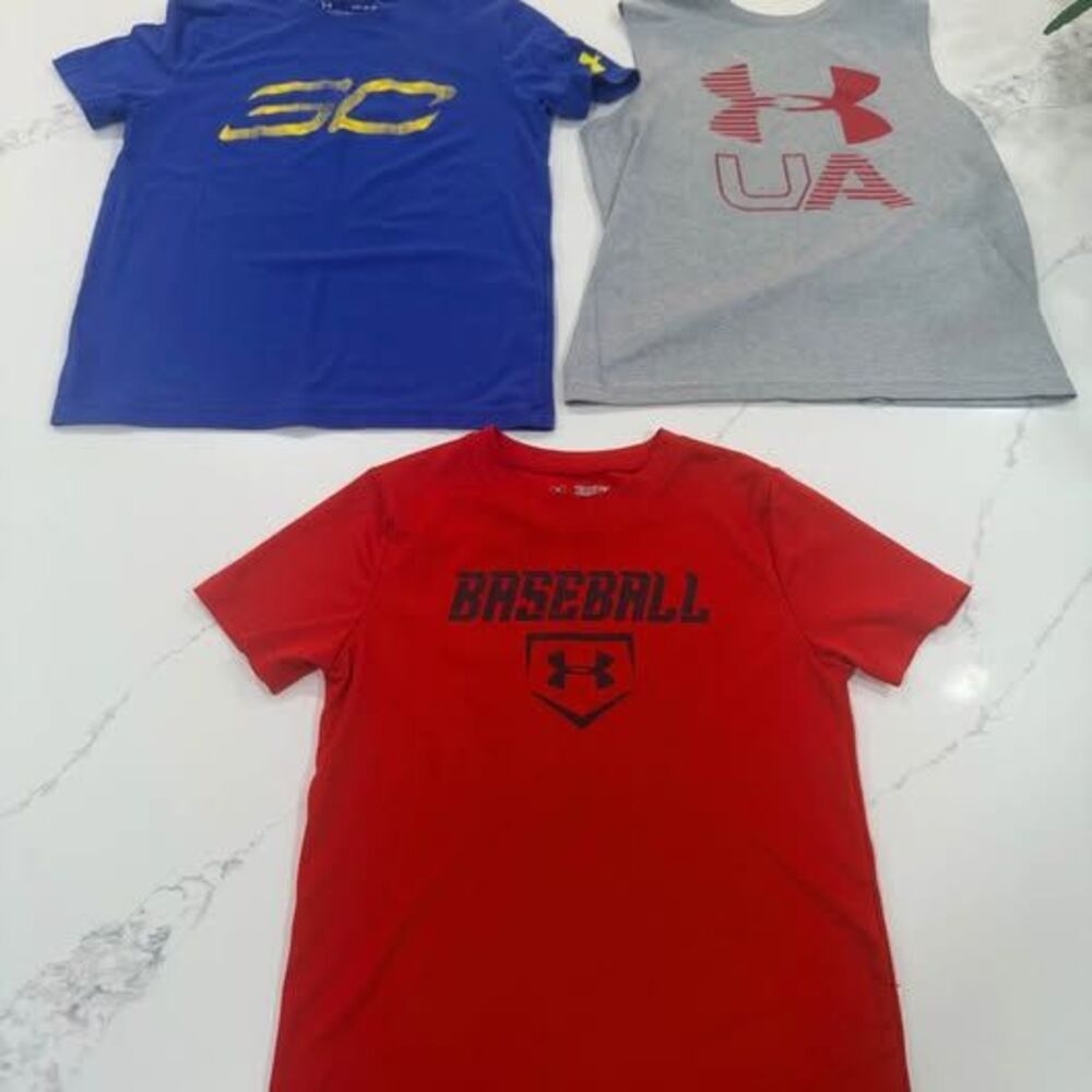 Under Armour Youth Small Shirts, Lot of 3